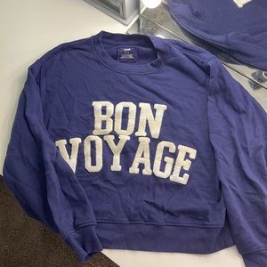 Aerie sweatshirt, navy blue, Bon Boyage